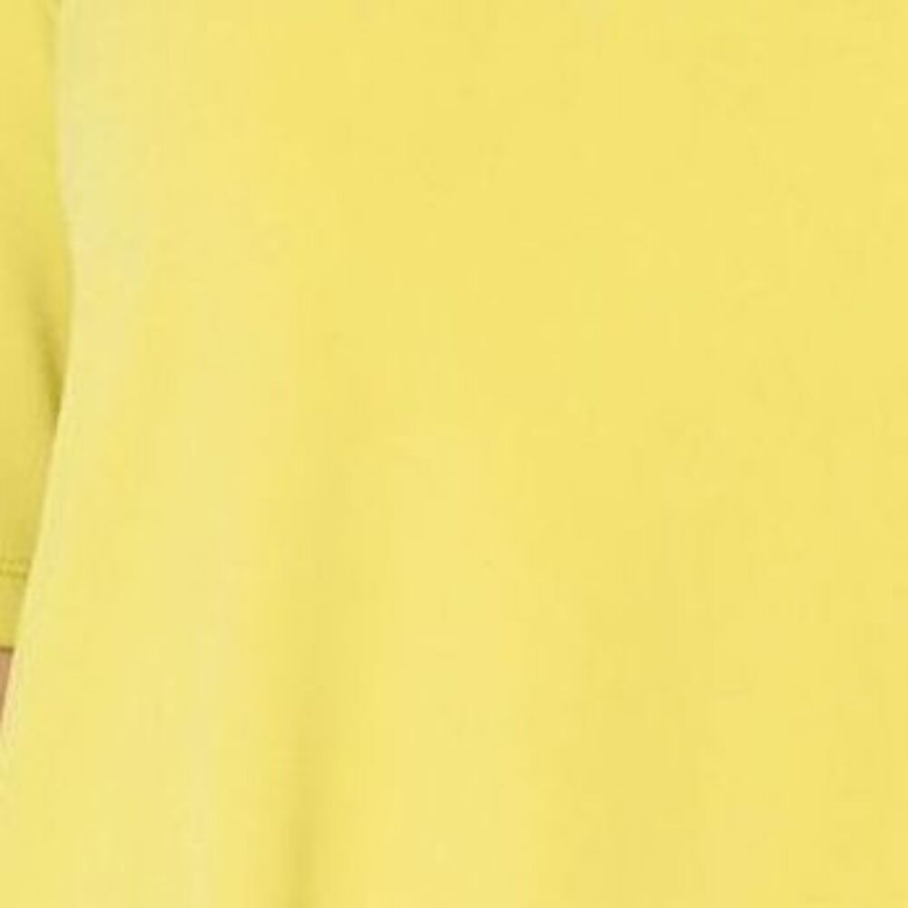 Susan Graver Women's Top Plus Sz 1X Essentials Liquid Knit Tunic Yellow A352184 - Picture 2 of 4
